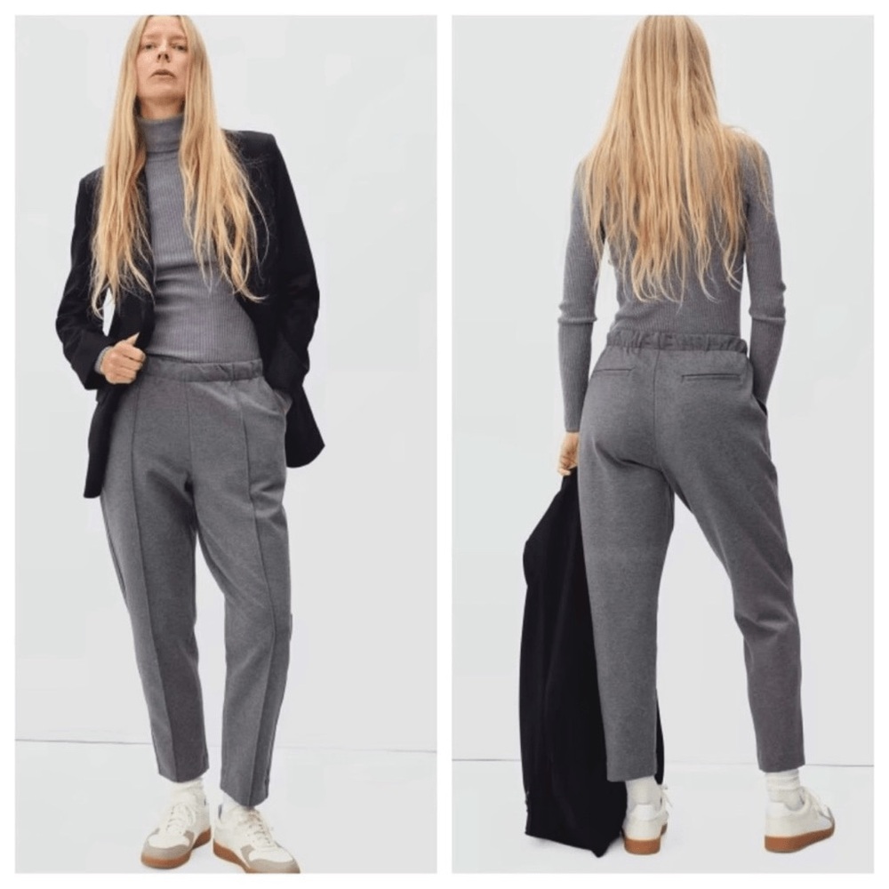 Everlane Gray The Dream Pant with Elastic Waistband